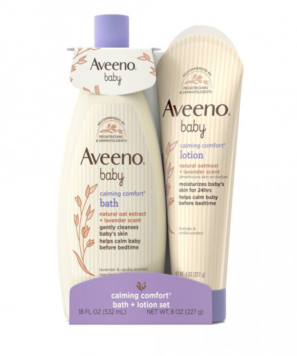 Aveeno Baby Calming Comfort Bath + Lotion Set