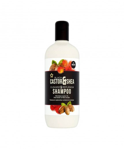 Superdrug Castor & Shea Cleanse & Replenish Shampoo 400ml