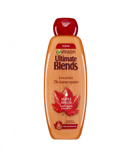 Garnier Ultimate Blends Shampoo | Maple Healer With Castor Oil & Maple Sap for Very Dry, Damaged Hair