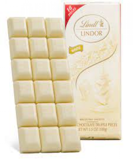 Lindt Lindor White Chocolate Bar 100g