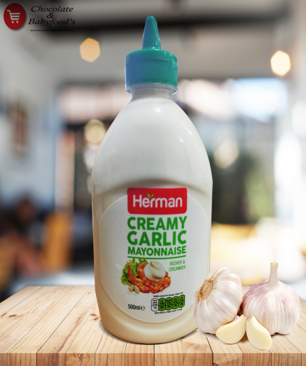 Herman Creamy Garlic Mayonnaise 500ml