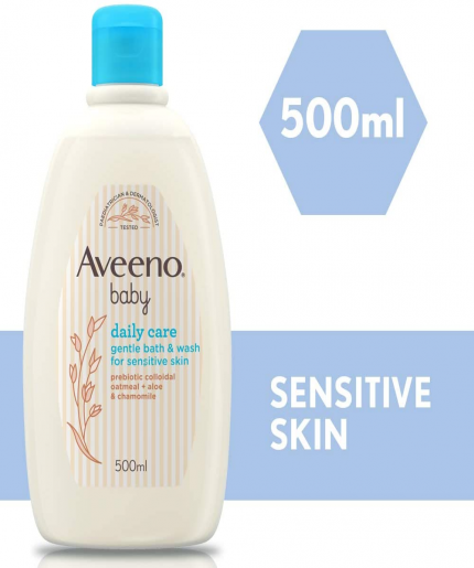 Aveeno baby daily care gentle bath & wash for sensitive skin  500ml
