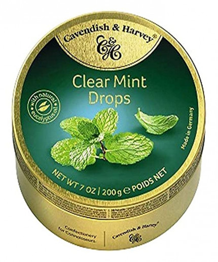 Cavendish & Harvey Clear Mint drops 200g