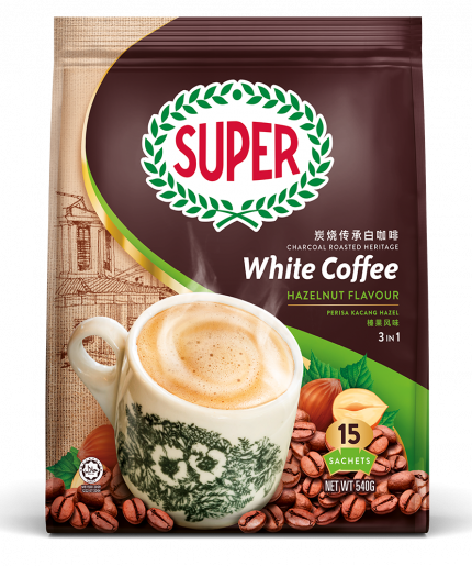 Super White Coffee Hazelnut 3 in 1 540gm