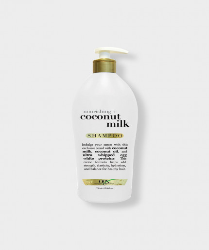 OGX Salon Size Nourishing Coconut Milk Shampoo With Pump, 25.4 Ounce