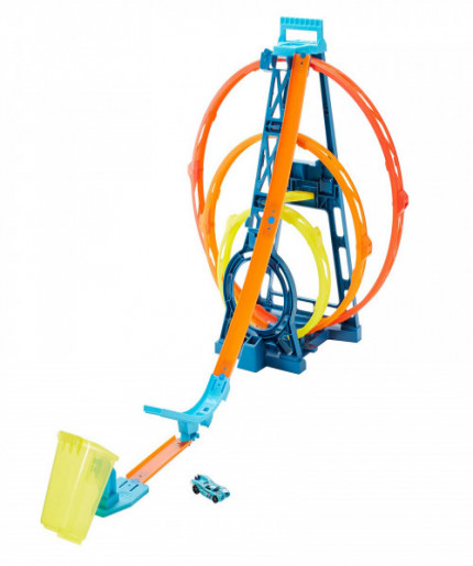 Hot Wheels GLC96 Track Builder Unlimited Triple Loop Kit