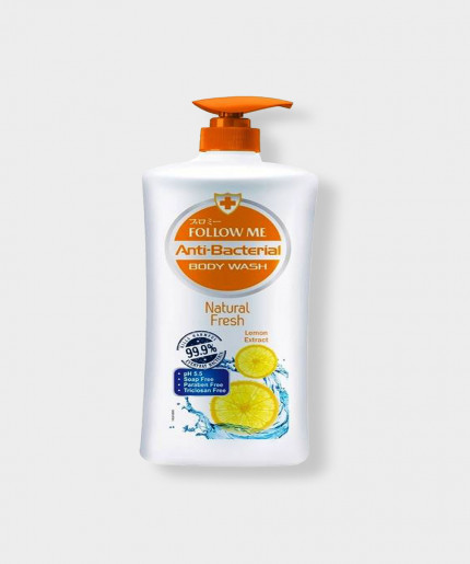 Follow Me Anti Bacterial Body Wash Natural Fresh 1000ml