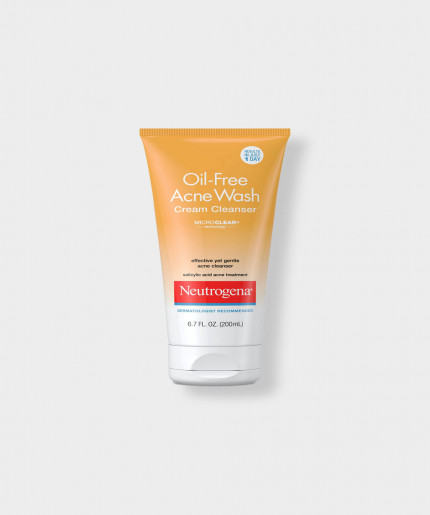 Neutrogena Oil-Free Acne Wash Cream Cleanser 200ml – Clear Skin Starts Here