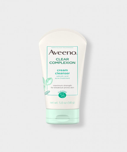 Aveeno Clear Complexion Cream Cleanser: Effective Salicylic Acid Acne Treatment for Clear and Healthy Skin