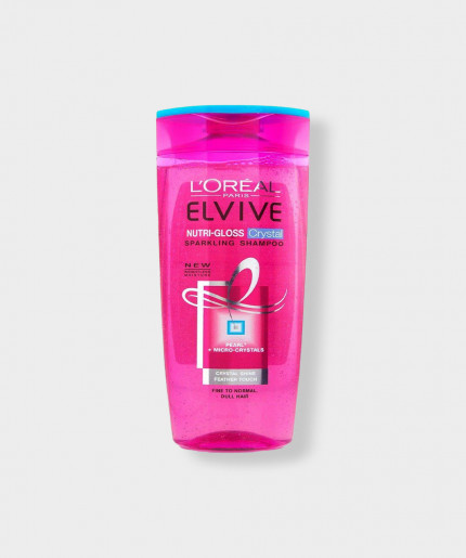 L'Oreal Elvive Nutri-Gloss Crystal Sparkling Shampoo 400ml - Unleash Your Hair's Shine and Brilliance!