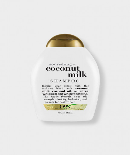 OGX Nourishing Coconut Milk Shampoo 385ml for Luxuriously Soft and Shiny Hair