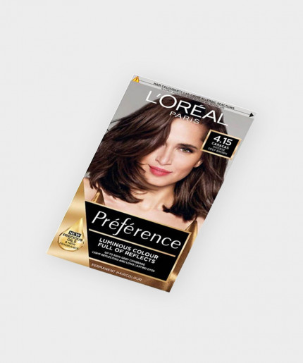 L’Oreal Preference Infinia 4.15 Caracas Iced Chocolate Hair Dye - Get Salon-Worthy Results with this Gorgeous Shade!