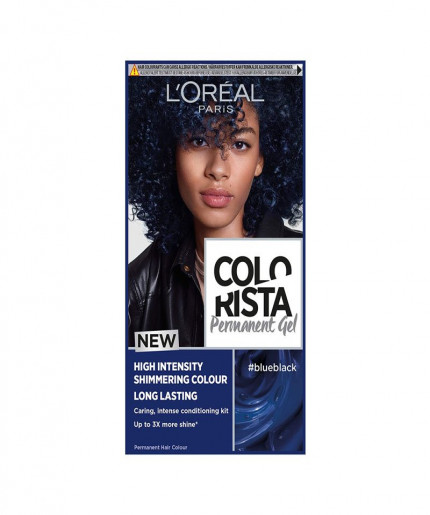 L'Oreal Colorista Blue Black Hair Dye Gel - Long-lasting and Vibrant Color