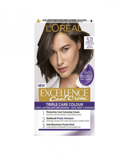 L’Oreal Excellence Cool Creme permanent hair dye 5.11 Ultra Ash Light Brown