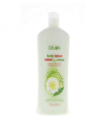 Delon Body Lotion Enriched with Vitamin E,Cucumber & Green tea Scent