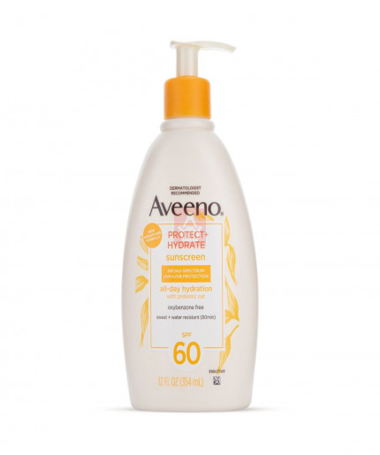 Aveeno Protect + Hydrate Oxybenzone-Free SPF60 Body Sunscreen Lotion