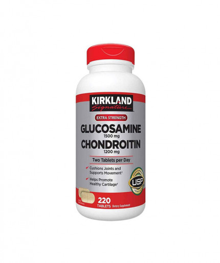 KIRKLAND Signature Extra Strength Glucosamine & Chondroitin Sulfate - Boost Mobility & Joint Health with 1500mg & 1200mg Dosage