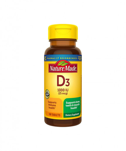 Nature Made Vitamin D3 Vitamin D 1000 IU 25 mcg