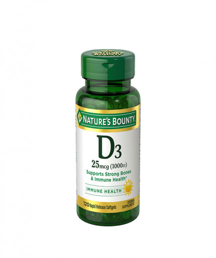 Nature’s Bounty Vitamin D3 25mcg 1000 IU