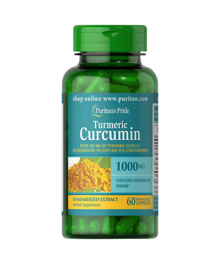 Puritan's Pride Turmeric Curcumin 1000 Mg with Bioperine - Natural Joint Support and Anti-Inflammatory Supplement