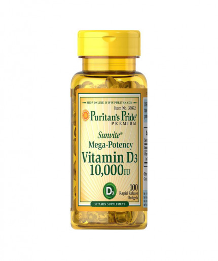 Puritan’s Pride Vitamin D3 250mcg 10000IU