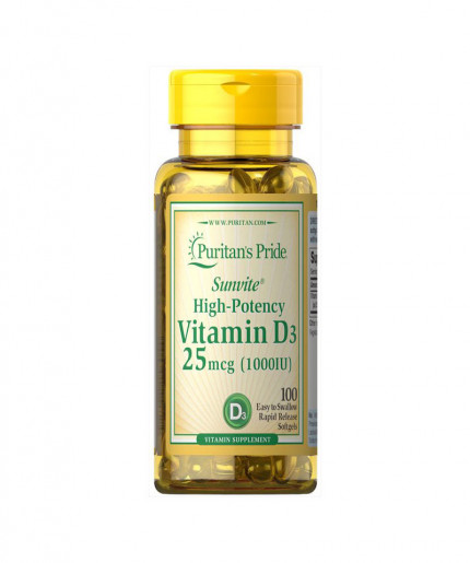 Puritan’s Pride Vitamin D3 25mcg 1000 IU