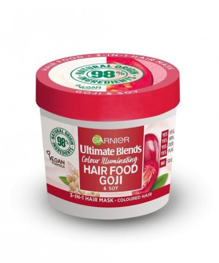 Garnier Ultimate Blends Hair Food Goji 3-in-1 Hair Mask Treatment 390ml