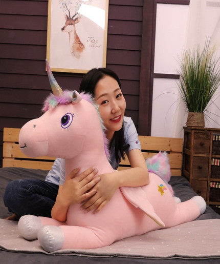 Cute Rainbow Angel Unicorn Plush Soft Toy for Baby Doll - Add a Magical Touch to Playtime