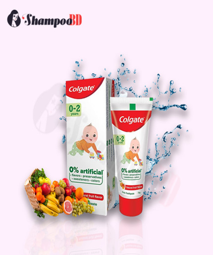 Colgate Natural Fruit Flavor Toothpaste (0-2years) 50ml | fruit flavor toothpaste