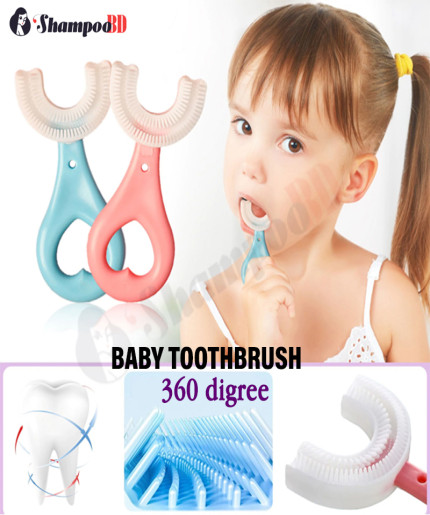 Baby Toothbrush Children 360 Degree U-shaped Child Toothbrush Teethers Soft Silicone Baby Brush Kids Teeth Oral Care Cleaning