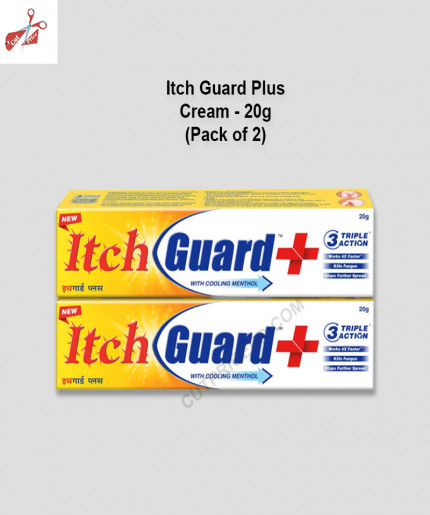 Itch Guard Plus Cream - 20g (Pack of 2)