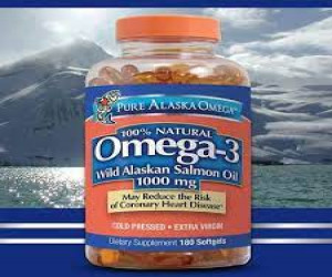 Pure Alaska Omega-3 Wild Alaskan Salmon Fish Oil 1000mg (210 Capsules) - Price in Bangladesh