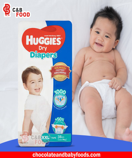 Huggies Dry Belt XXL (Over 14KG) 38 pc's