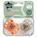 Tommee Tippee Air Style 2 Orthodontic Soother (Black & Yellow Color) 6-18m Baby