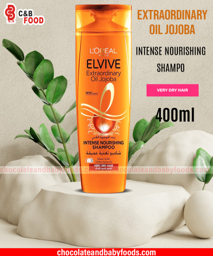 L'oreal Parish Elvive Extraordinary Oil jojoba Intense Nourishing Shampoo 400ml