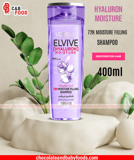 L'oreal Parish Elvive Hyaluron 72H Moisture Filling Shampoo 400ml