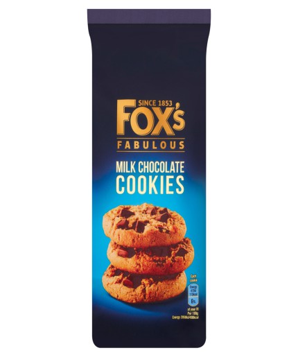 Fox's Milk Chocolate Cookies 180g Rich, Crunchy & Chocolatey Indulgence
