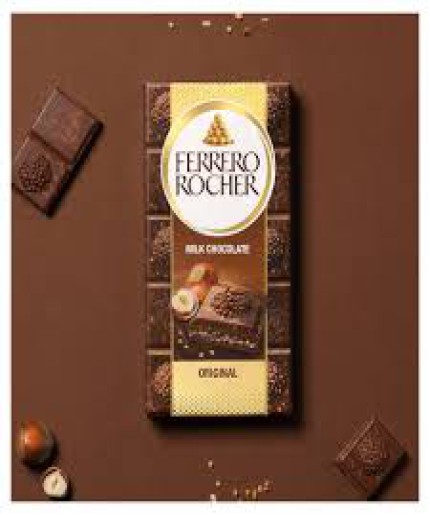 Ferrero Rocher Milk Chocolate Original Bar 90G