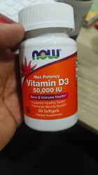NOW High Potency Vitamin D3 120pcs