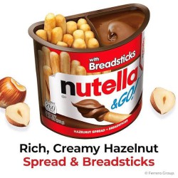 Nutella & GO! Hazelnut Spread with Cocoa and Breadsticks
