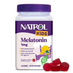 Natrol Kids Melatonin 1mg, Dietary Supplement for Restful Sleep, 60 Berry-Flavored Gummies, 60 Day Supply