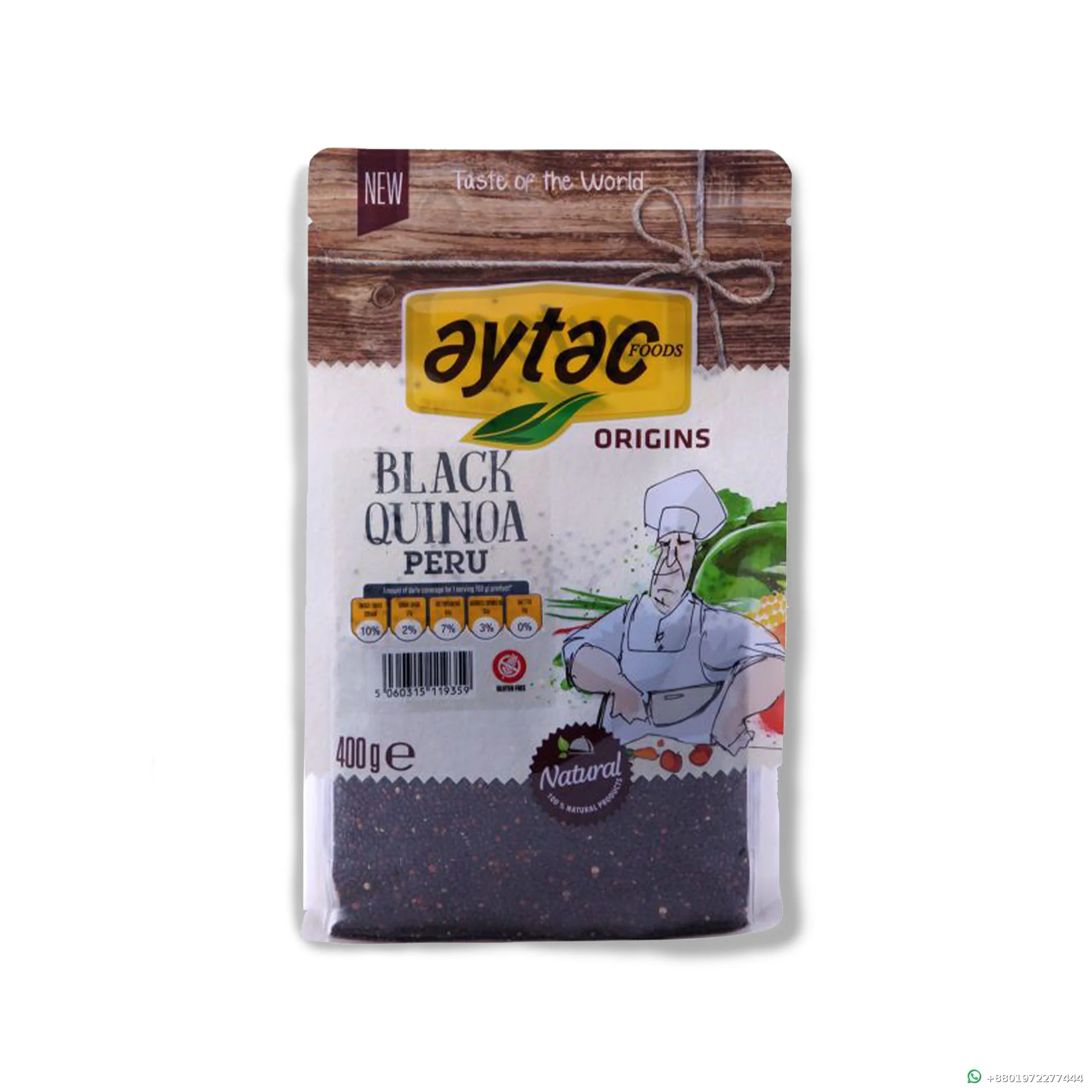 Aytac Foods Origins Black Quinoa Peru 400g