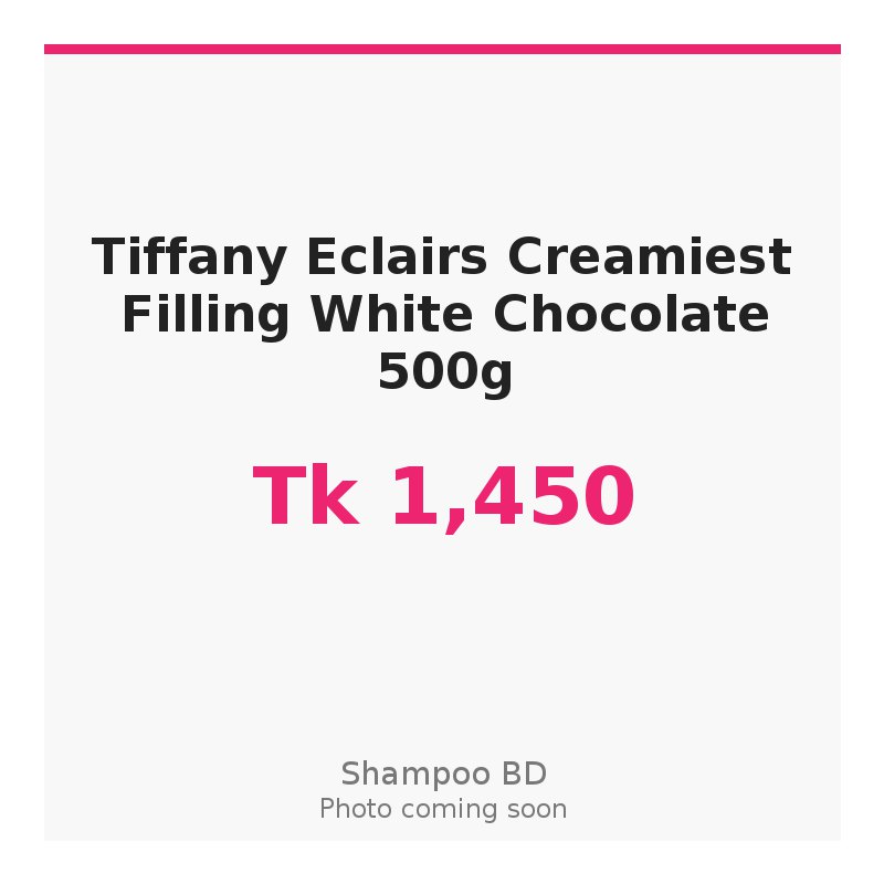Tiffany Eclairs Creamiest Filling White Chocolate 500g