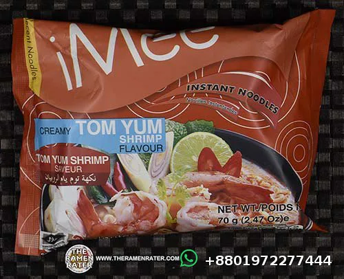 Imee Creamy Tom Yum Shrimp Flavor Instant Noodles 70g