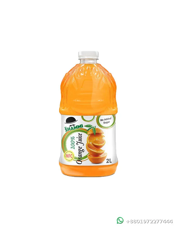 Mr Shammi No Sugar Added Orange Juice 2L