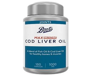 Boots Cod Liver Oil Max Strength 1000mg 180 Capsules