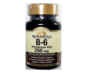Windmill Vitamin B-6 250 mg Tablets 60 Tablets