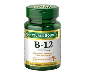 Nature’s Bounty Vitamin B-12 1000mcg 100 tablets