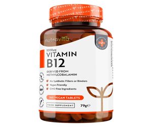 Nutravita Vitamin B12 1000mcg 365 Vegan Tablets