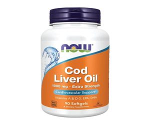 Now Foods Cod Liver Oil Extra Strength 1,000mg 90 Softgels